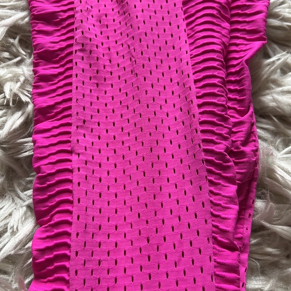 RARE Booty by BRABANTS Hot Pink Croc Leggings - One Size - Picture 7 of 8